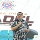 Wali Kota Makassar, Munafri Arifuddin, secara resmi membuka Turnamen Padel Ikatan Keluarga Besar Ikatan Keluarga Alumni Pendidikan Tinggi Kepamongprajaan (IKAPTK) Nusantara di Vela Padel, Sabtu (13/6/2026)