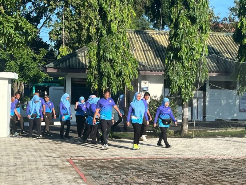 Ciptakan Suasana Kekeluargaan, Kodim 1406/Wajo Satukan Personel dan Persit Lewat Olahraga