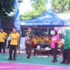 Dalam rangka menyemarakkan Hari Bhayangkara ke-80 Tahun 2026, Polres Wajo menggelar pembukaan turnamen olahraga bola voli di Lapangan Voli Mapolres Wajo, Minggu (21/6/2026)
