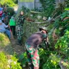 Kodim 1406/Wajo bersama Pemerintah Daerah Kabupaten Wajo menggelar aksi kerja bakti gabungan skala besar di Jalan Pattirosompe, Kelurahan Padduppa, Kecamatan Tempe, pada Jumat (26/6/2026)