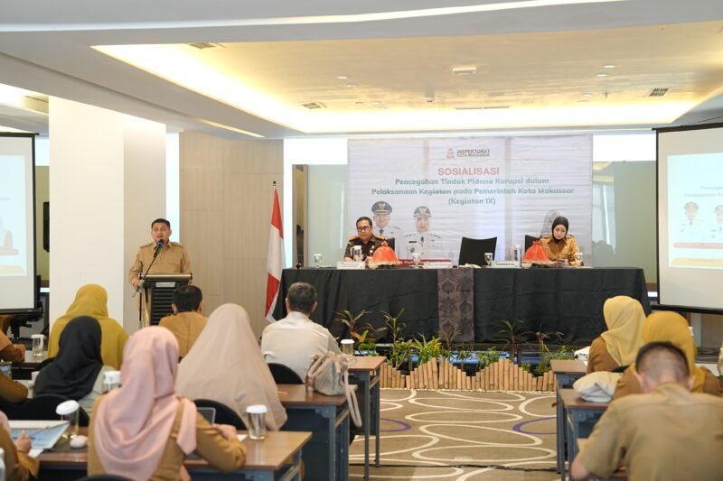 Wali Kota Makassar, Munafri Arifuddin  membuka Sosialisasi Pencegahan Tindak Pidana Korupsi dalam Pelaksanaan Kegiatan pada Pemerintah Kota Makassar di Novotel Makassar Grand Shayla, Senin (29/6/2026)