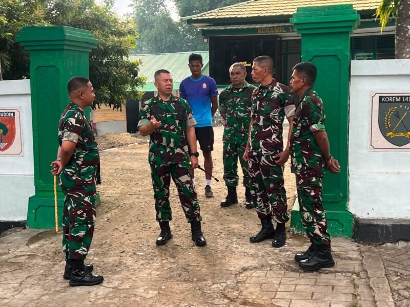 Komandan Korem (Danrem) 141/Toddopuli, Brigjen TNI Andre Clift Rumbayan, S.Sos., M.M., melanjutkan rangkaian kunjungan kerjanya di wilayah Kodim 1406/Wajo pada hari kedua, Kamis (2/7/2026)