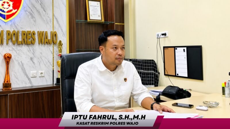 Kasat Reskrim Polres Wajo, IPTU Fahrul