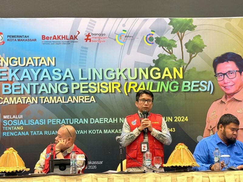 Dinas Tata Ruang dan Bangunan (Distaru) Kota Makassar, menghadirkan inovasi baru yang diberi nama, Rekayasa Lingkungan Bentang Pesisir (Railing Besi) di tahun 2026