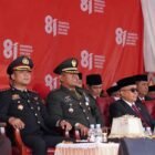 Komandan Kodim (Dandim) 1406/Wajo Letkol Inf Harianto, S.I.P., menghadiri upacara pengibaran Bendera Merah Putih dalam rangka memperingati Hari Ulang Tahun (HUT) ke-81 Proklamasi Kemerdekaan Republik Indonesia tingkat Kabupaten Wajo Tahun 2026, Senin (17/8/2026)