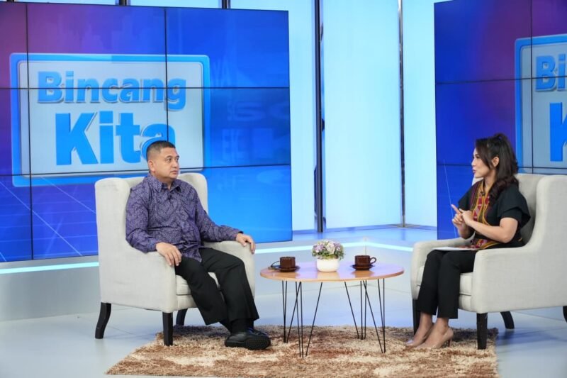 Wali Kota Makassar, Munafri Arifuddin menghadiri program Talkshow Zona Inspirasi secara live berlangsung di Studio Redaksi Kompas TV, Jalan Palmerah Selatan, Jakarta, Kamis (27/8/2026)