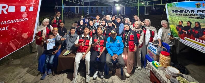 Mahasiswa KKN-T Inovasi Desa Gelombang 116 Universitas Hasanuddin (Unhas) melaksanakan Seminar Akhir Program Kerja di Desa Belawae, Kecamatan Pitu Riase, Kabupaten Sidenreng Rappang (Sidrap), Senin (10/08)