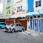 Dokumentasi lokasi gudang tempat penyimpanan minuman alkohol diduga tanpa izin terletak di Ruko Cendrawasih Square, Kelurahan Sambung Jawa, Kecamatan Mamajang Makassar, Jumat (28/8/2026)