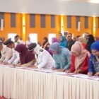 Penandatanganan heritage acara pelantikan 81 Pegawai Negeri Sipil (PNS) di Ruang Pola Kantor Bupati Wajo, Rabu (2/9/2026)