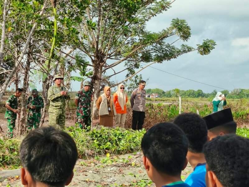 Menyambut Hari Ulang Tahun (HUT) ke-81 Tentara Nasional Indonesia (TNI) Tahun 2026, Kodim 1406/Wajo menggelar aksi penanaman pohon mangrove di kawasan pesisir Bangsalae, Kelurahan Siwa, Kecamatan Pitumpanua, Kabupaten Wajo, Selasa (8/9/2026)