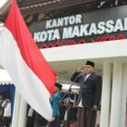Wali Kota Makassar, Munafri Arifuddin, memimpin Upacara Peringatan Hari Santri Nasional (HSN) Tahun 2026 di Halaman Balai Kota Makassar, Jumat (23/10/2026)