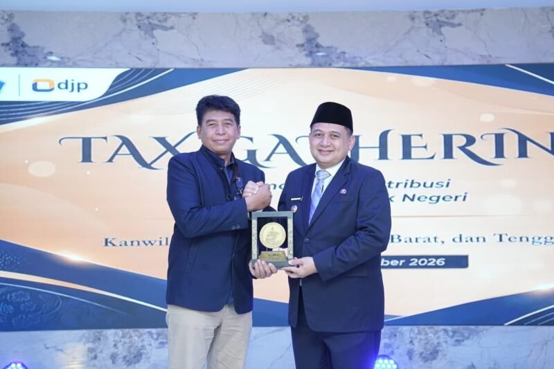 Wali Kota Makassar, Munafri Arifuddin menghadiri kegiatan Tax Gathering Kantor Wilayah Direktorat Jenderal Pajak (DJP) Sulawesi Selatan, Barat, dan Tenggara (Sulselbartra) Tahun 2026, Rabu (28/10/2026)